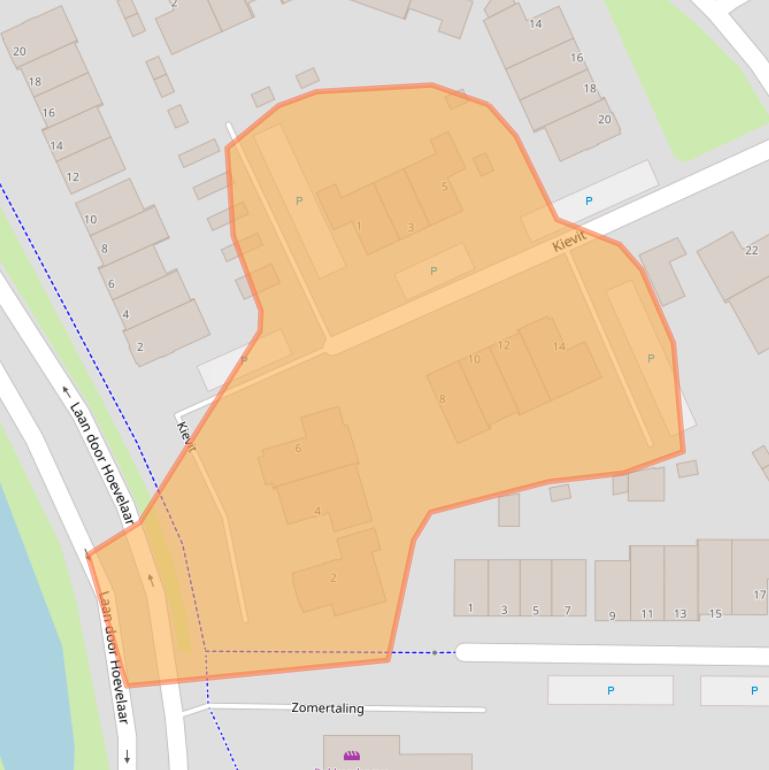 Kaart van postcodegebied 3931GM.