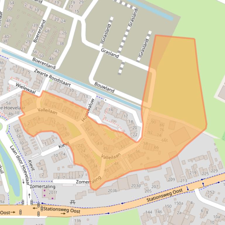 Kaart van postcodegebied 3931GN.