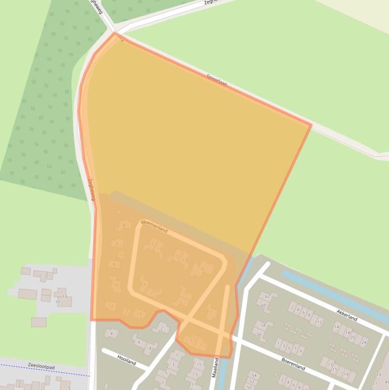 Kaart van postcodegebied 3931GT.