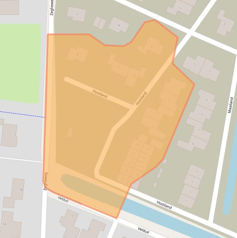 Kaart van postcodegebied 3931GV.