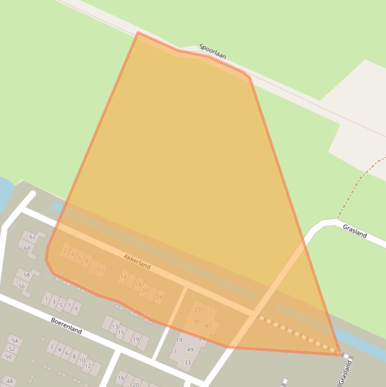 Kaart van postcodegebied 3931GW.