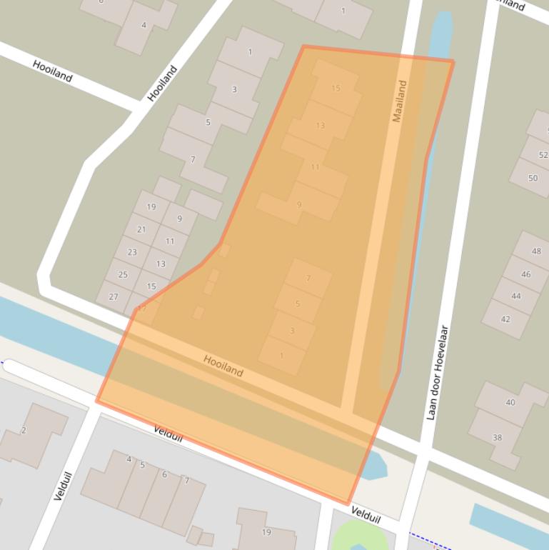 Kaart van postcodegebied 3931GZ.