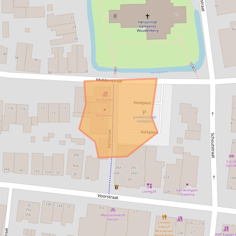 Kaart van postcodegebied 3931HG.