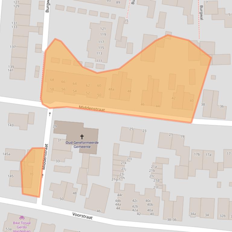 Kaart van postcodegebied 3931HK.