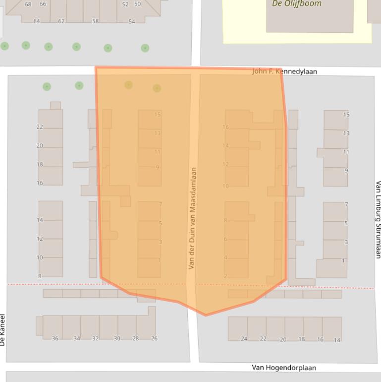 Kaart van postcodegebied 3931HR.