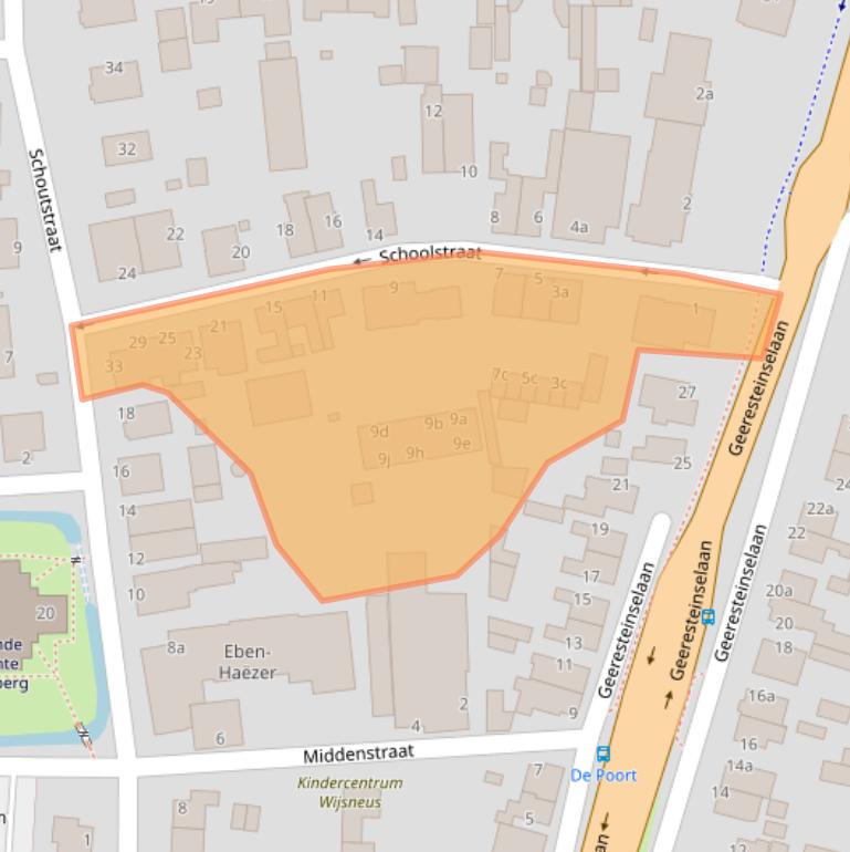 Kaart van postcodegebied 3931HW.