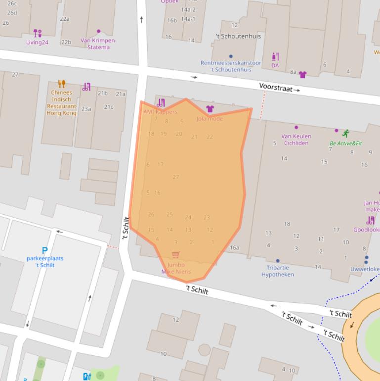 Kaart van postcodegebied 3931HZ.