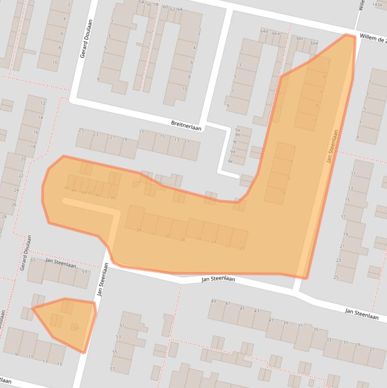 Kaart van postcodegebied 3931LC.