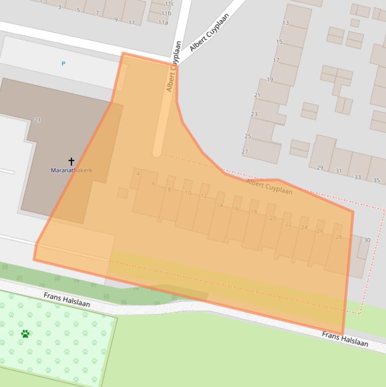 Kaart van postcodegebied 3931LE.