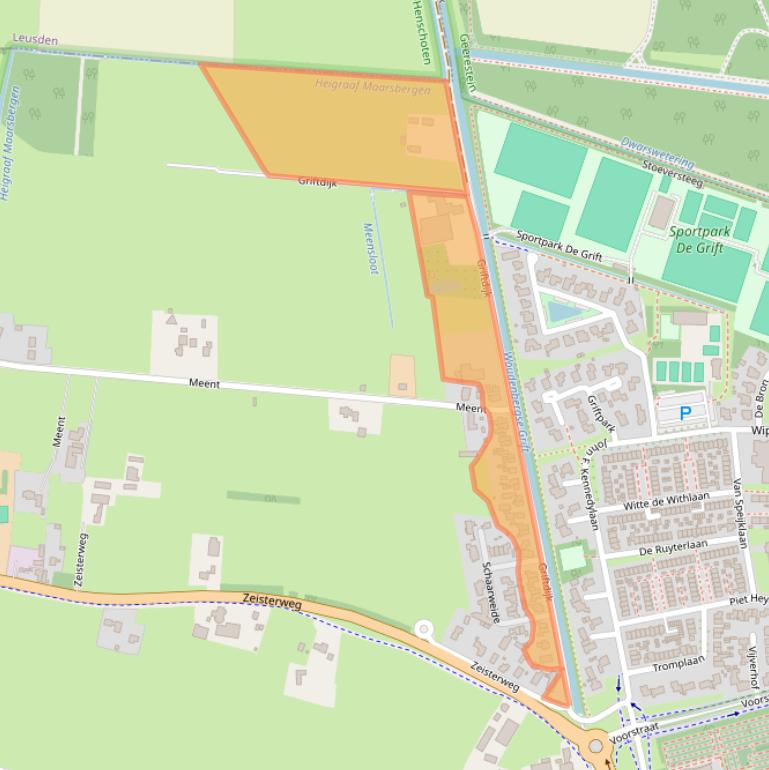 Kaart van postcodegebied 3931MC.