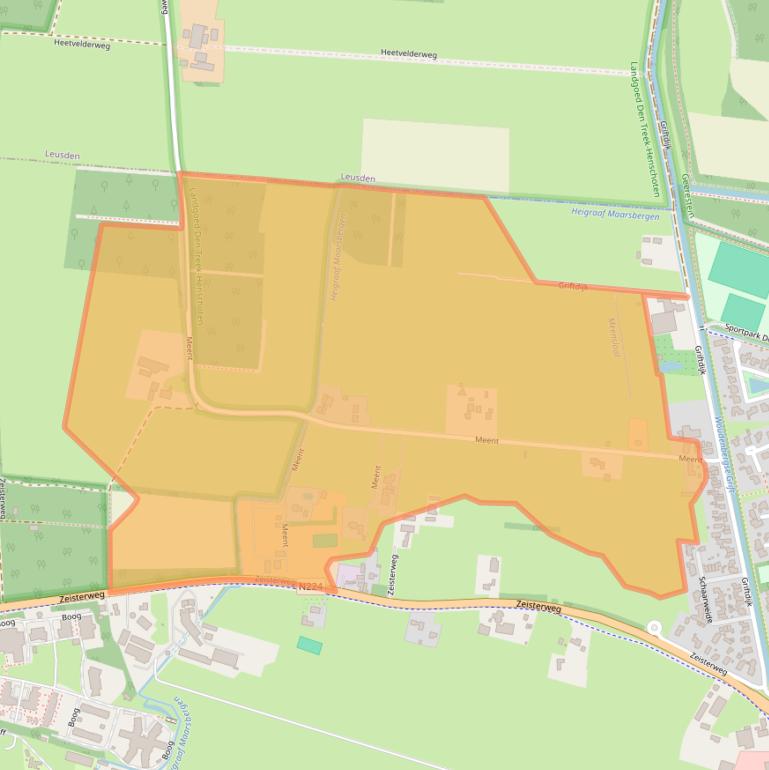 Kaart van postcodegebied 3931MD.