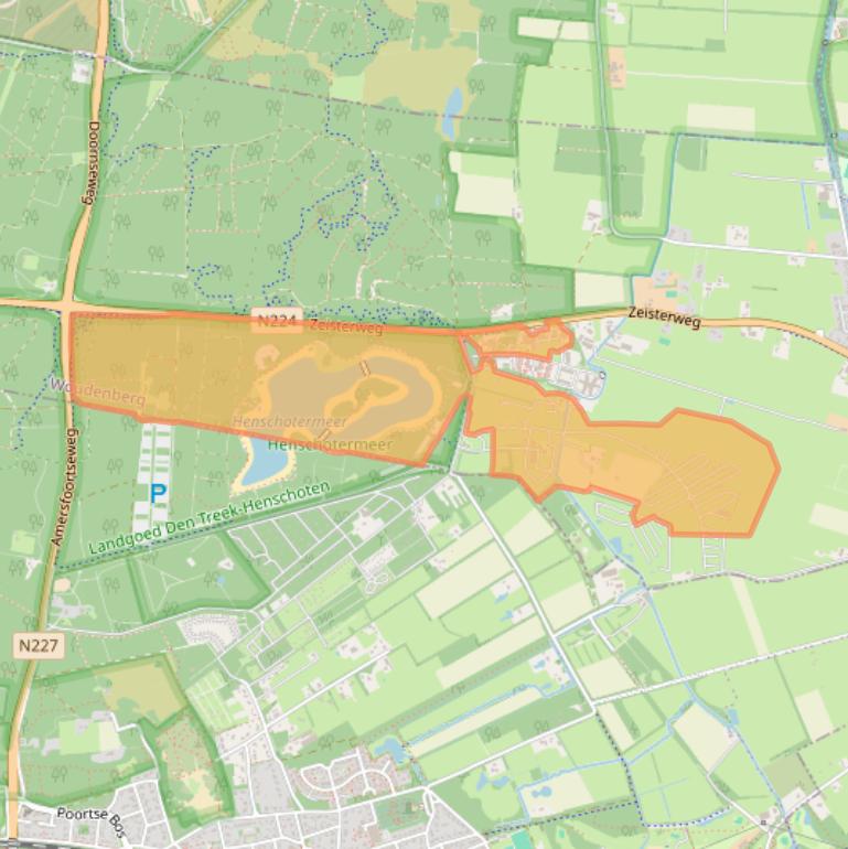 Kaart van postcodegebied 3931MK.