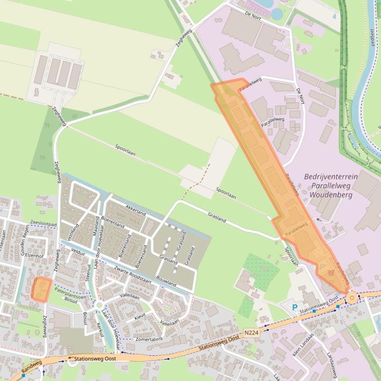 Kaart van postcodegebied 3931MS.