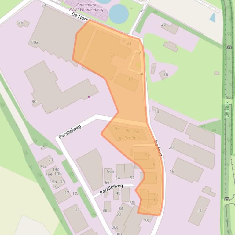 Kaart van postcodegebied 3931NE.