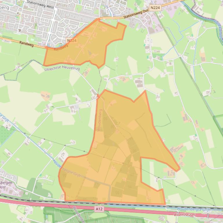 Kaart van postcodegebied 3931PA.