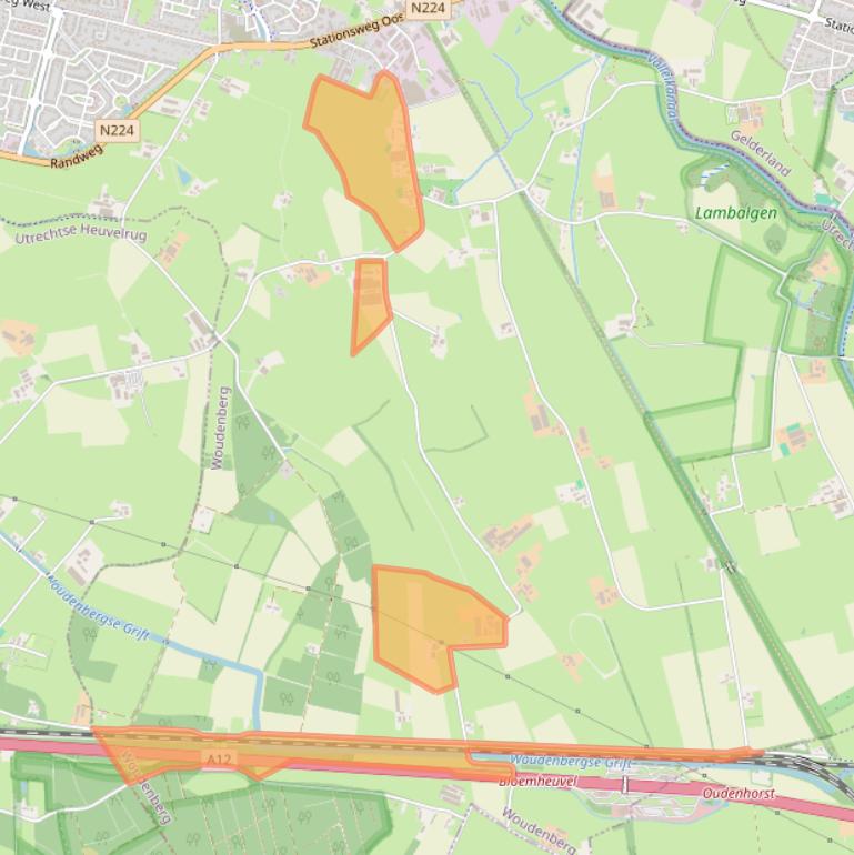 Kaart van postcodegebied 3931PG.