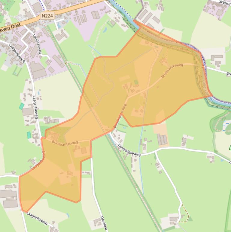Kaart van postcodegebied 3931PJ.