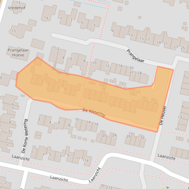 Kaart van postcodegebied 3931RE.