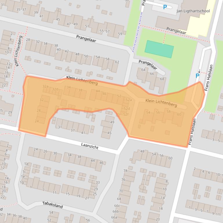 Kaart van postcodegebied 3931RK.