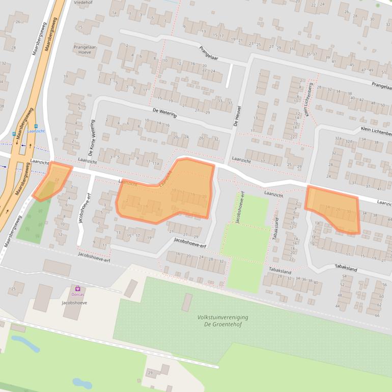 Kaart van postcodegebied 3931RN.