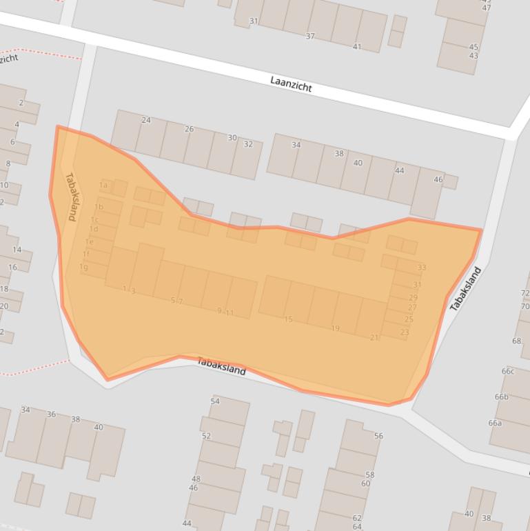 Kaart van postcodegebied 3931RS.