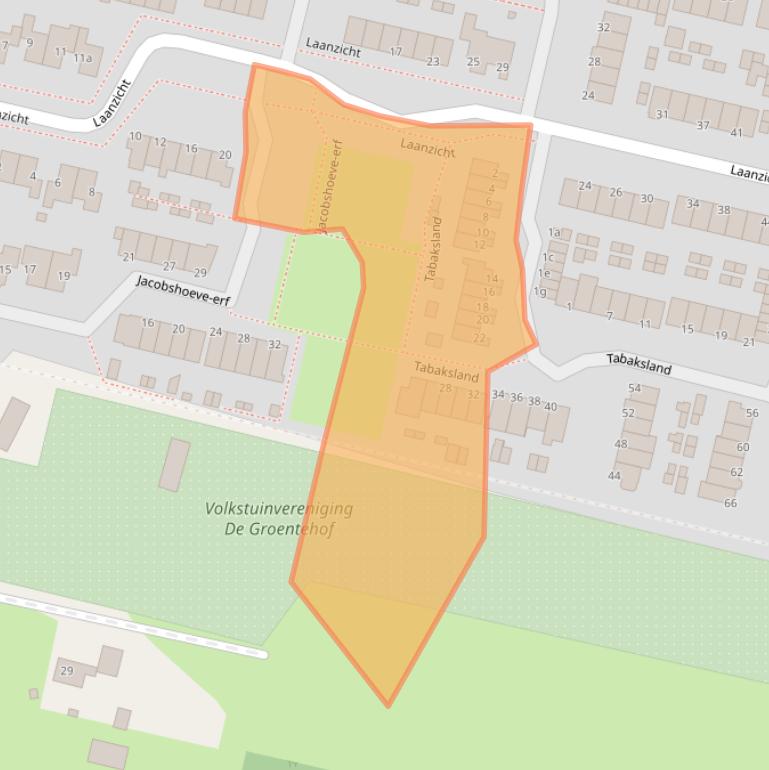 Kaart van postcodegebied 3931RT.
