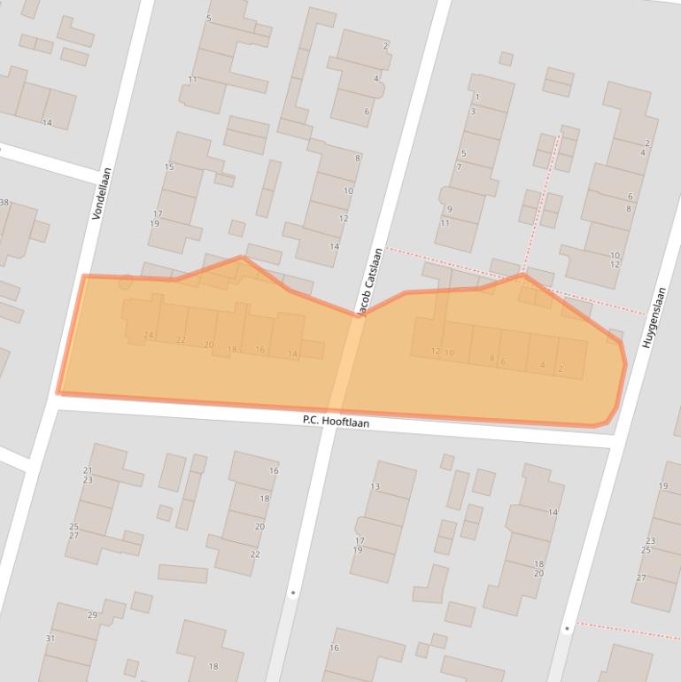 Kaart van postcodegebied 3931VD.