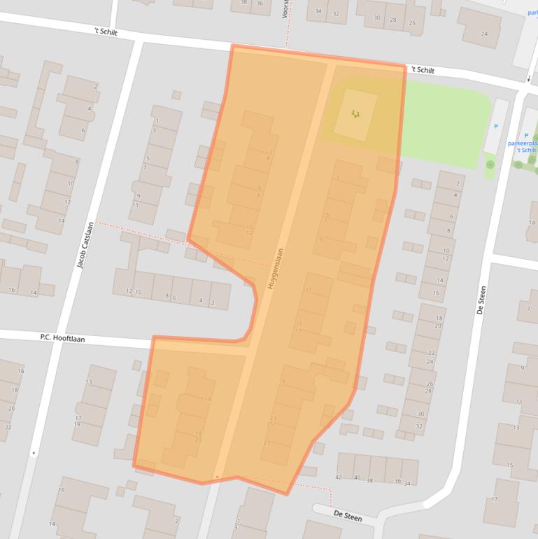 Kaart van postcodegebied 3931VG.