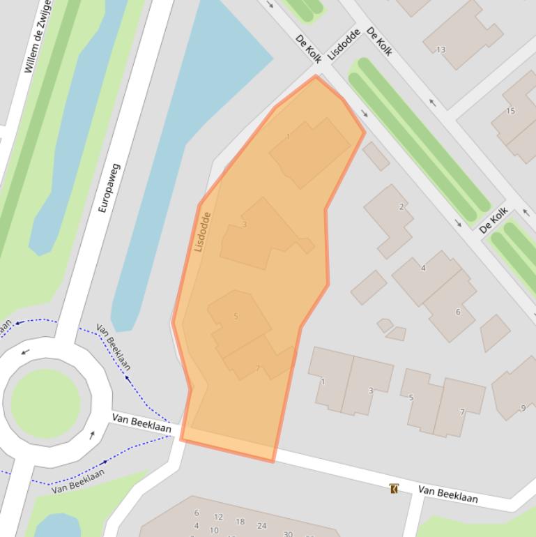 Kaart van postcodegebied 3931WL.