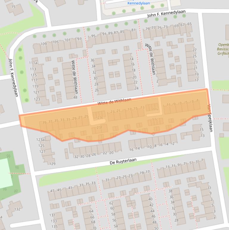 Kaart van postcodegebied 3931XC.