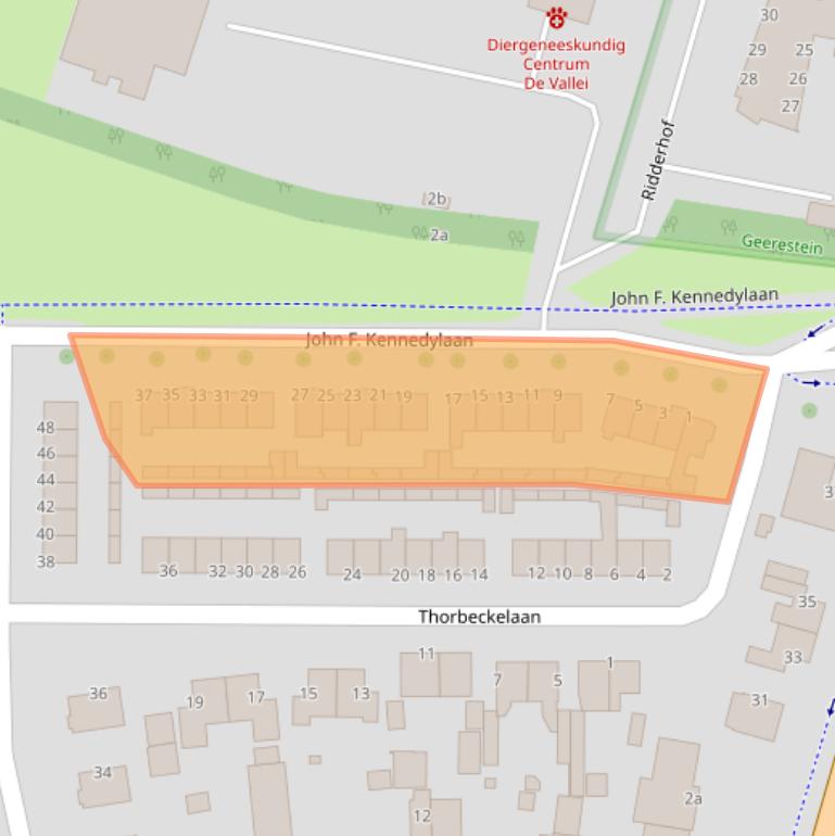 Kaart van postcodegebied 3931XE.