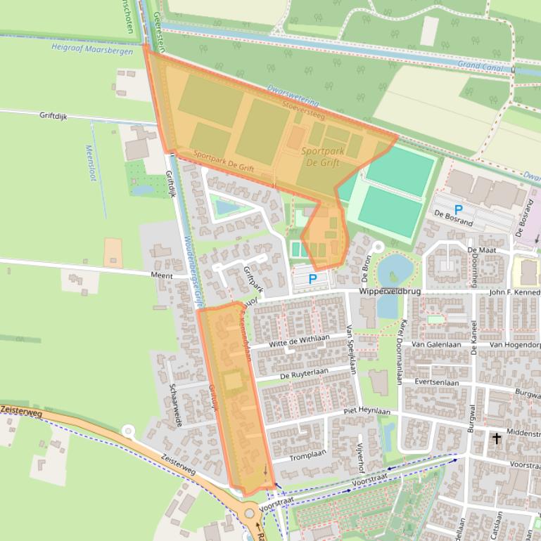 Kaart van postcodegebied 3931XM.