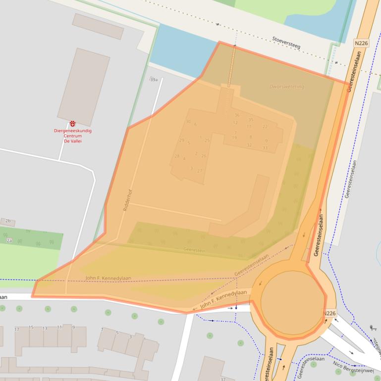 Kaart van postcodegebied 3931XZ.