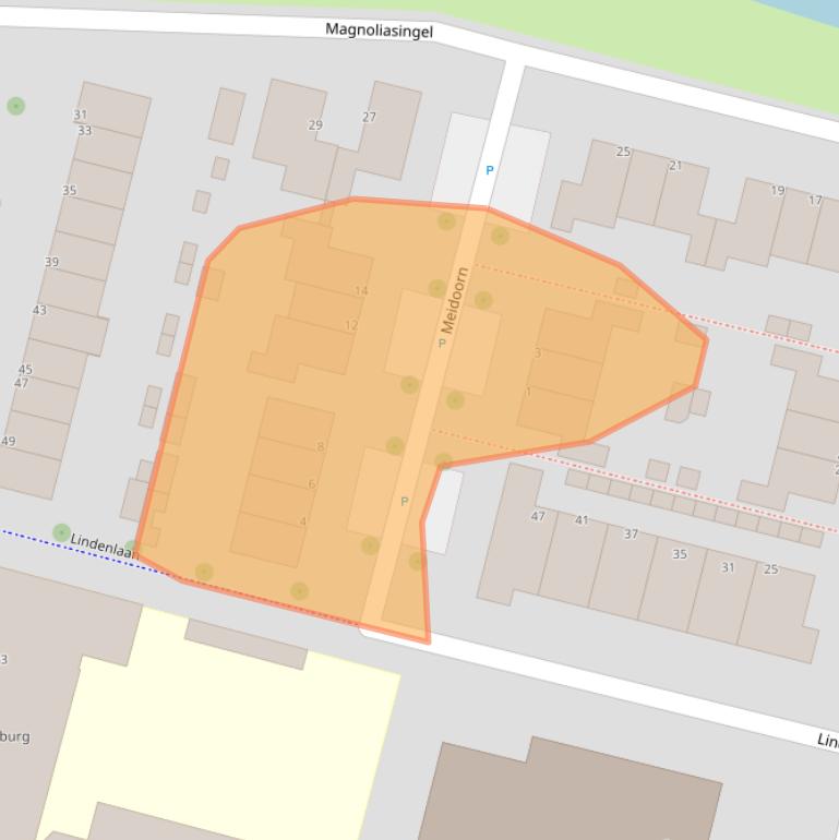 Kaart van postcodegebied 3931ZM.