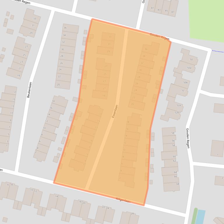 Kaart van postcodegebied 3931ZS.