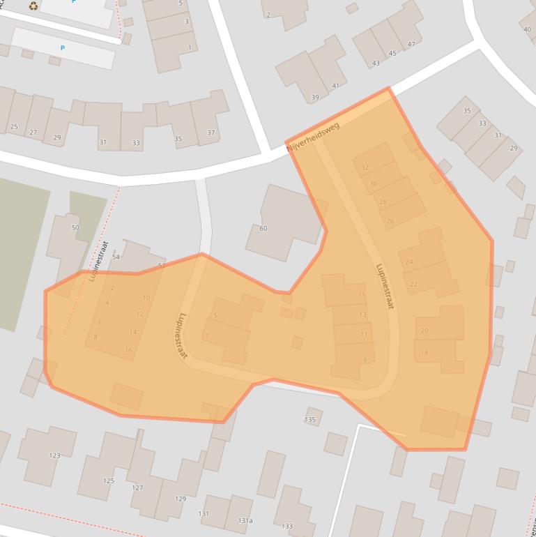 Kaart van postcodegebied 3931ZW.