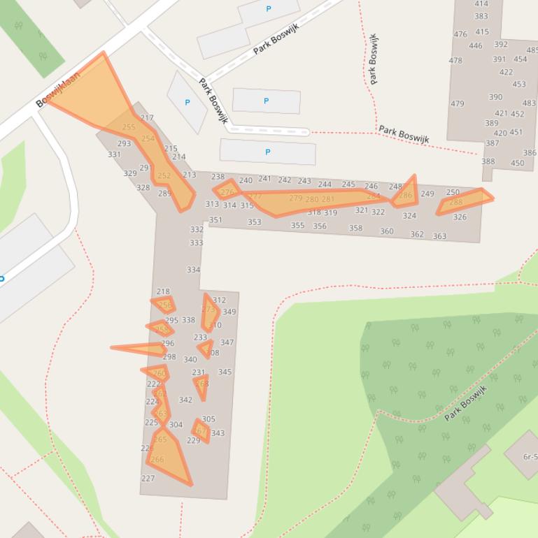 Kaart van postcodegebied 3941AB.