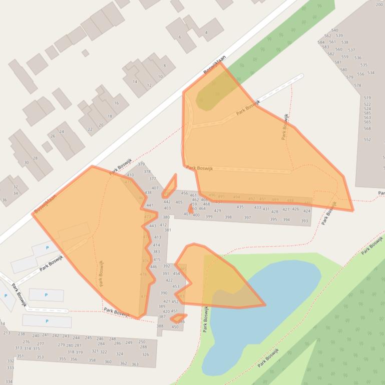 Kaart van postcodegebied 3941AJ.