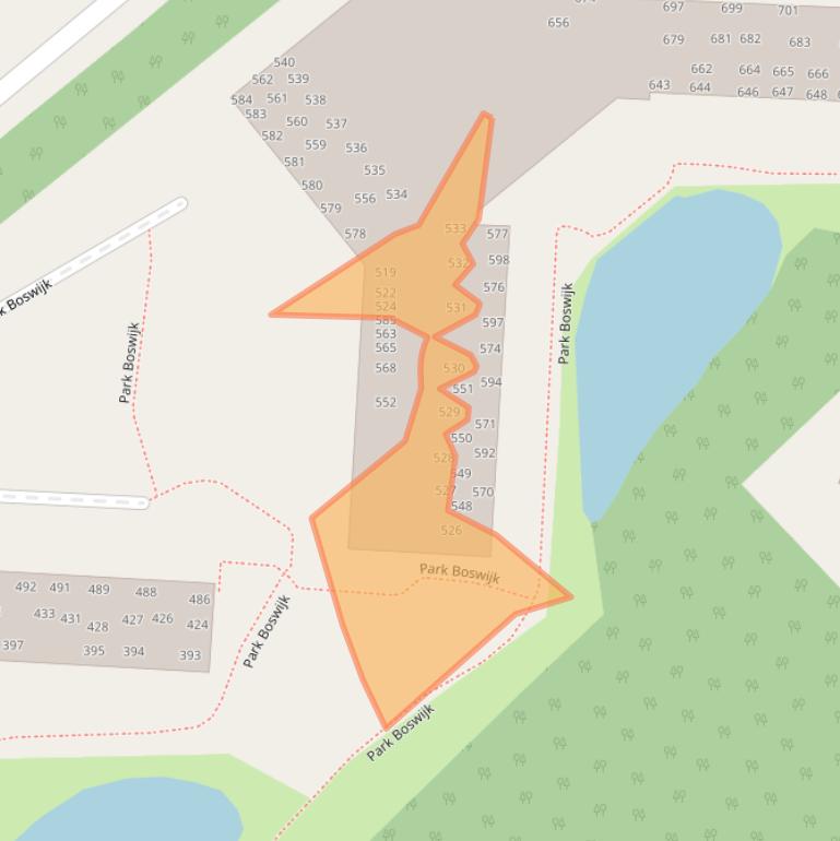 Kaart van postcodegebied 3941AK.