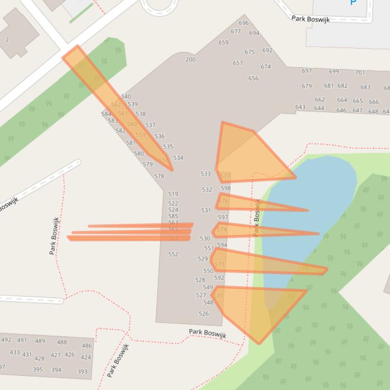 Kaart van postcodegebied 3941AM.