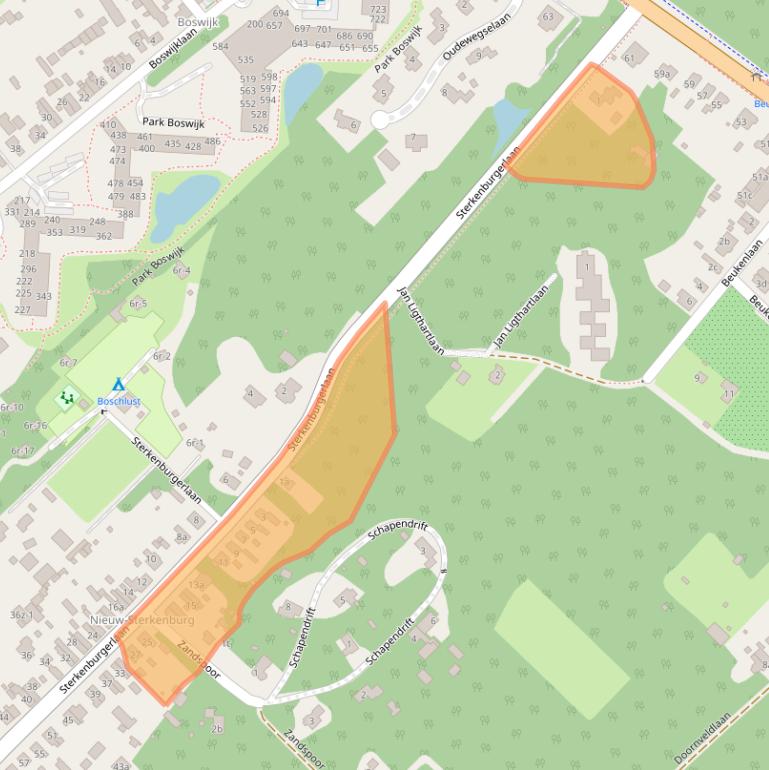 Kaart van postcodegebied 3941BB.