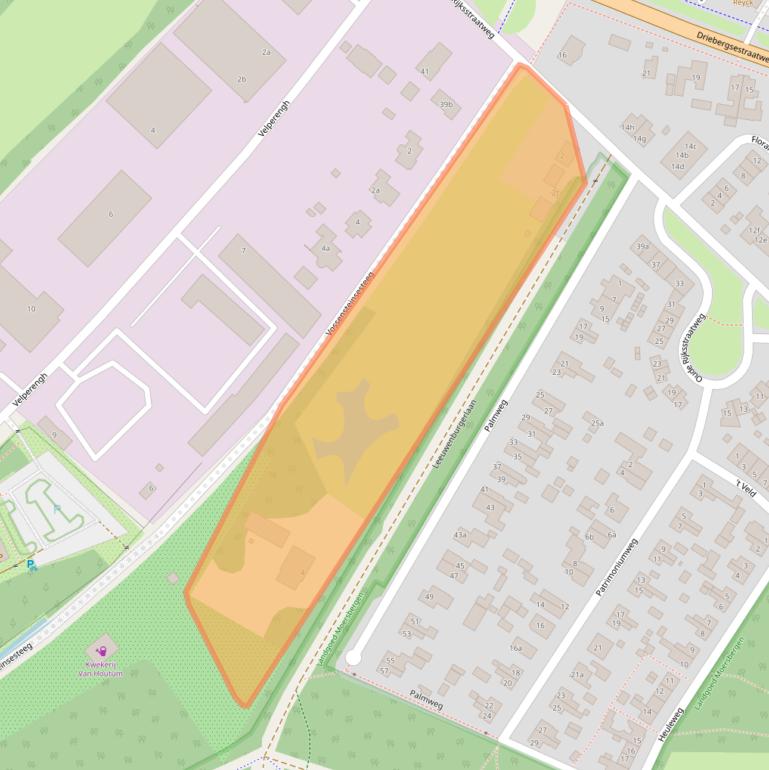 Kaart van postcodegebied 3941BM.