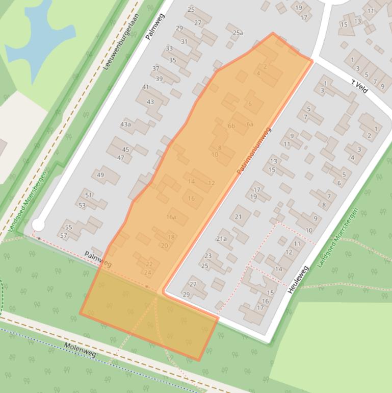 Kaart van postcodegebied 3941BT.