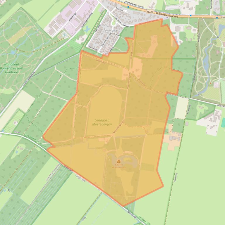 Kaart van postcodegebied 3941BW.