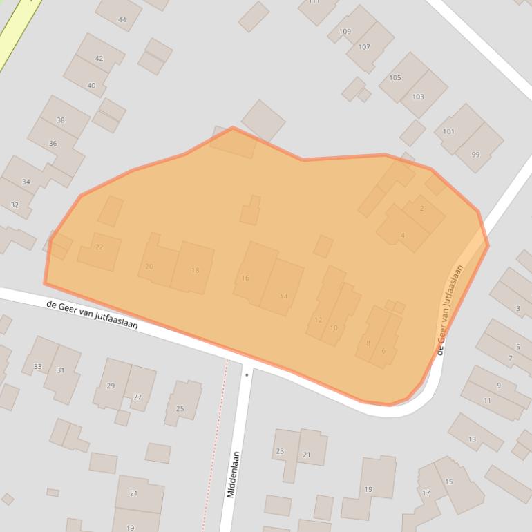 Kaart van postcodegebied 3941CE.