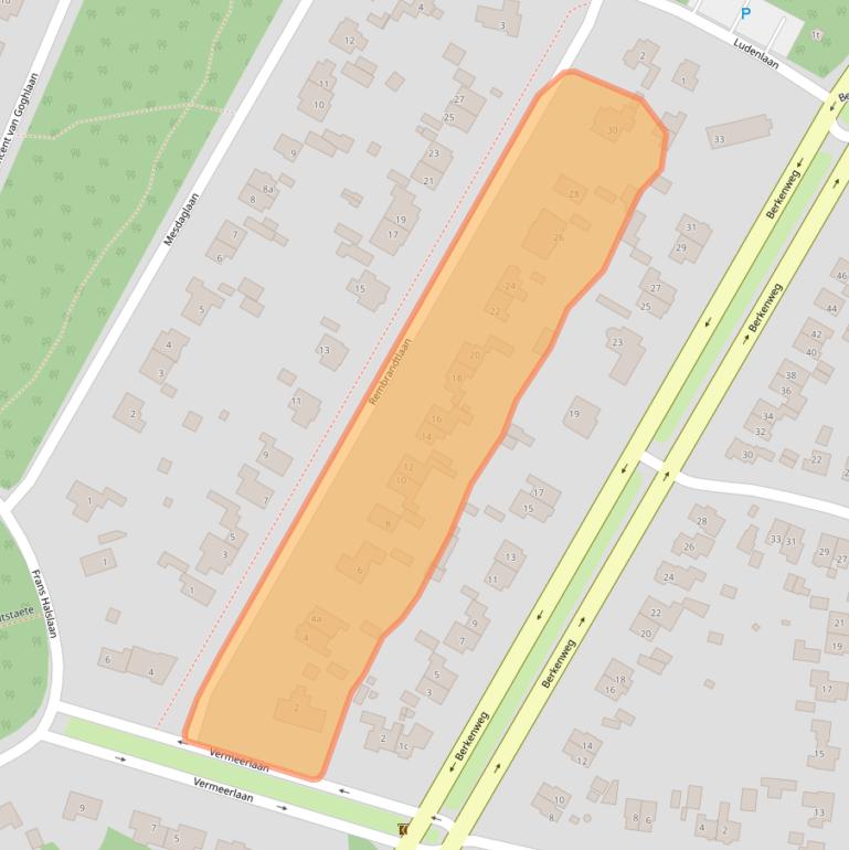 Kaart van postcodegebied 3941CH.