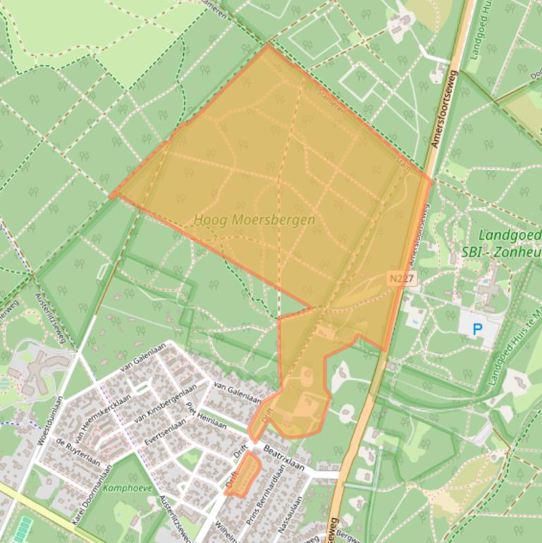 Kaart van postcodegebied 3941DD.