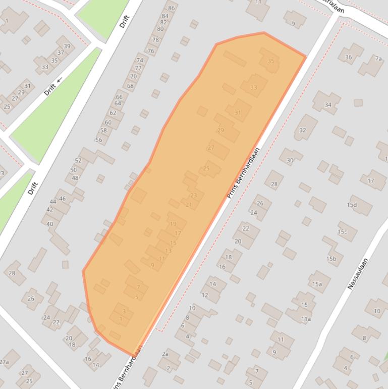 Kaart van postcodegebied 3941EA.