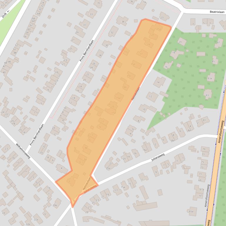 Kaart van postcodegebied 3941EC.