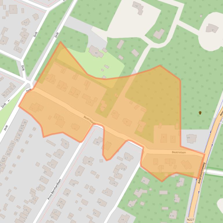 Kaart van postcodegebied 3941EE.